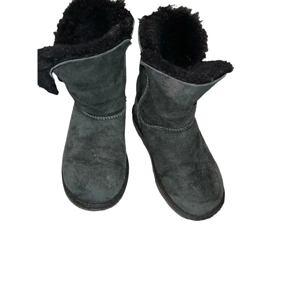 UGG‎ Australia Boots 1017400K Bailey Button II Black Size 3Y